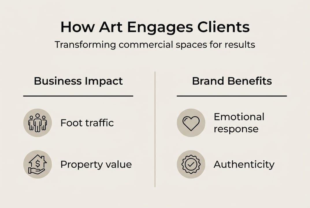 Infographic showing art’s business and brand impact