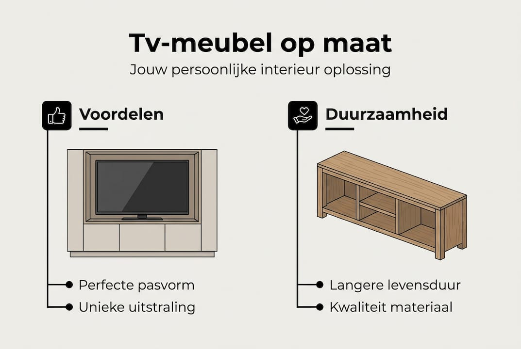 Infographic: De voordelen van een tv-meubel op maat