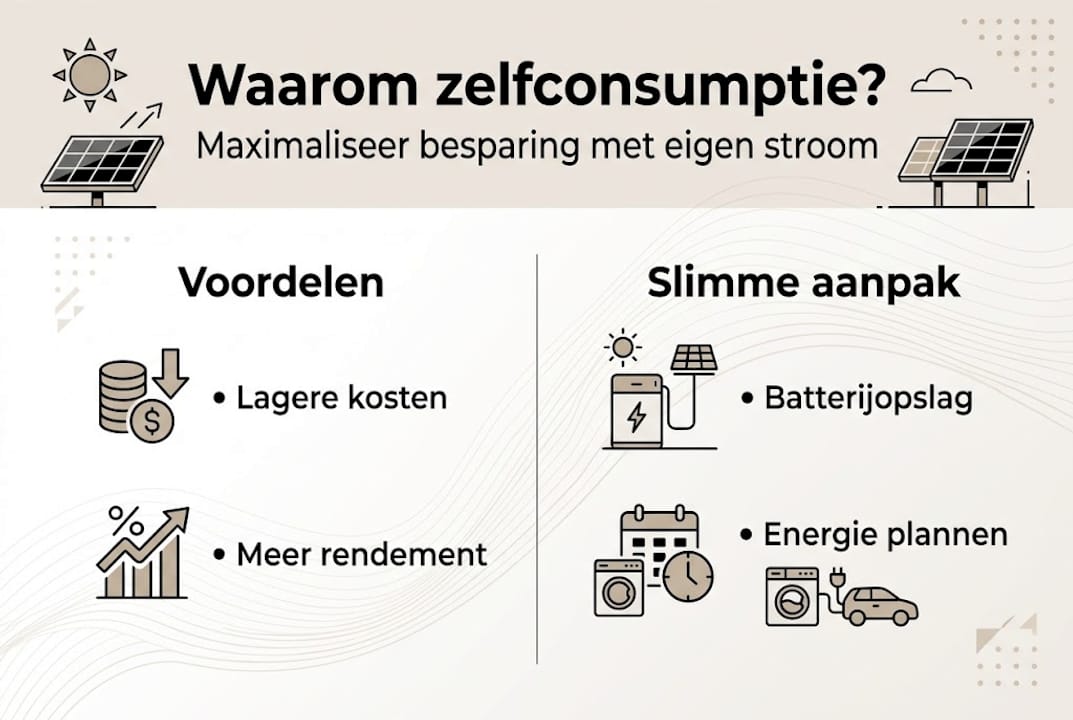Infographic: de voordelen van zelf je stroom gebruiken én handige tips