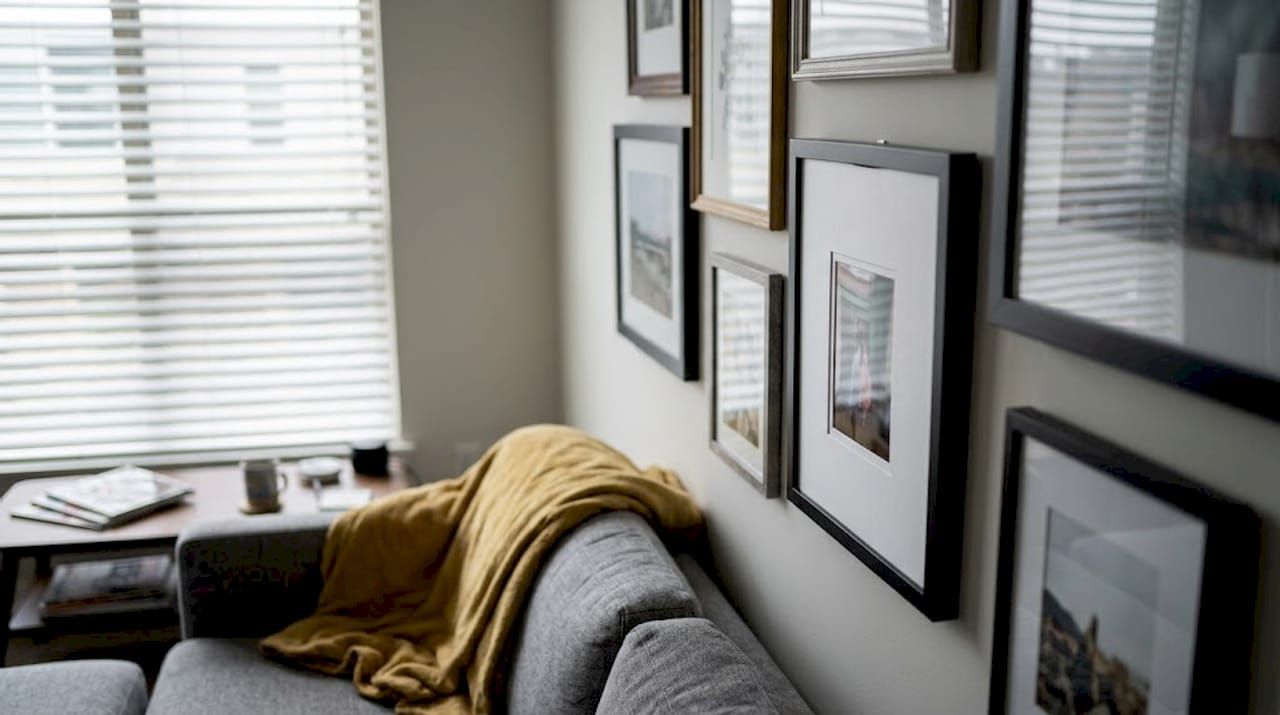 Artwork poorly fitted in ready-made frame