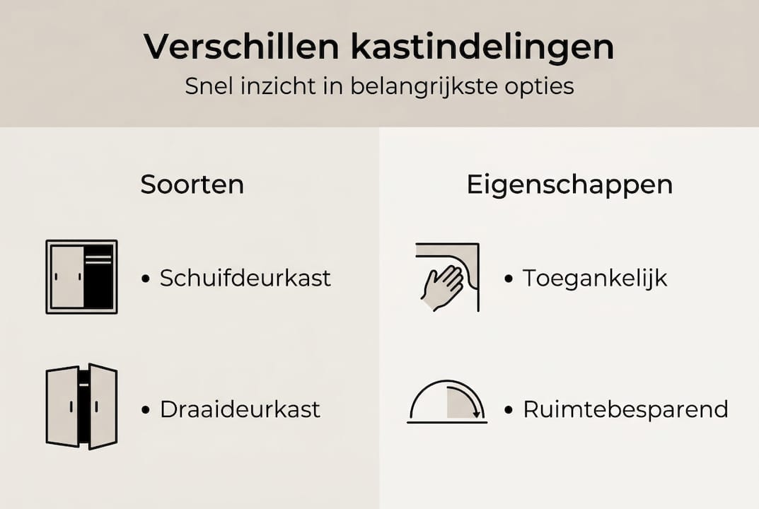 Infographic: een helder overzicht van kastindelingen en hun kenmerken