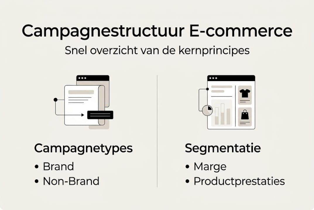 Infographic: een helder overzicht van de e-commerce campagnestructuur