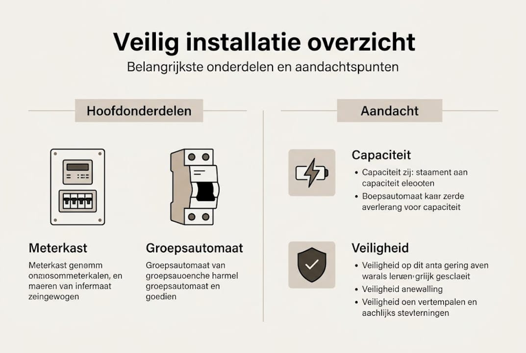 Infographic: een helder overzicht van essentiële onderdelen voor een veilige installatie