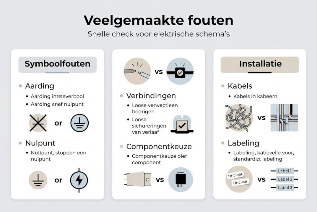 Infographic: de meest voorkomende fouten bij het maken van elektrische schema’s