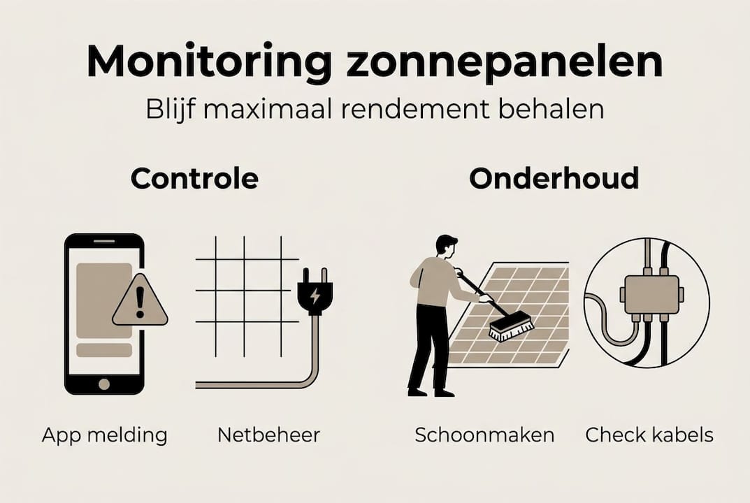 Infographic: zo houd je jouw zonnepanelen in topconditie