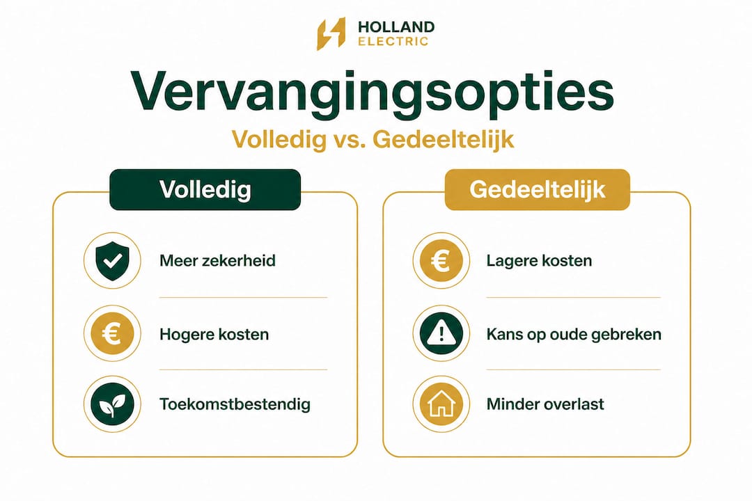 Infographic: Verschillen tussen volledige en gedeeltelijke vervanging in beeld gebracht