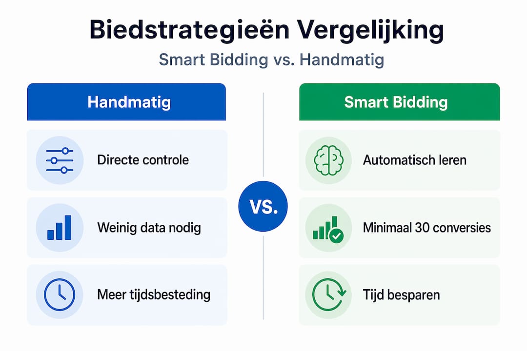 Overzicht: de verschillen tussen biedstrategieën op een rij