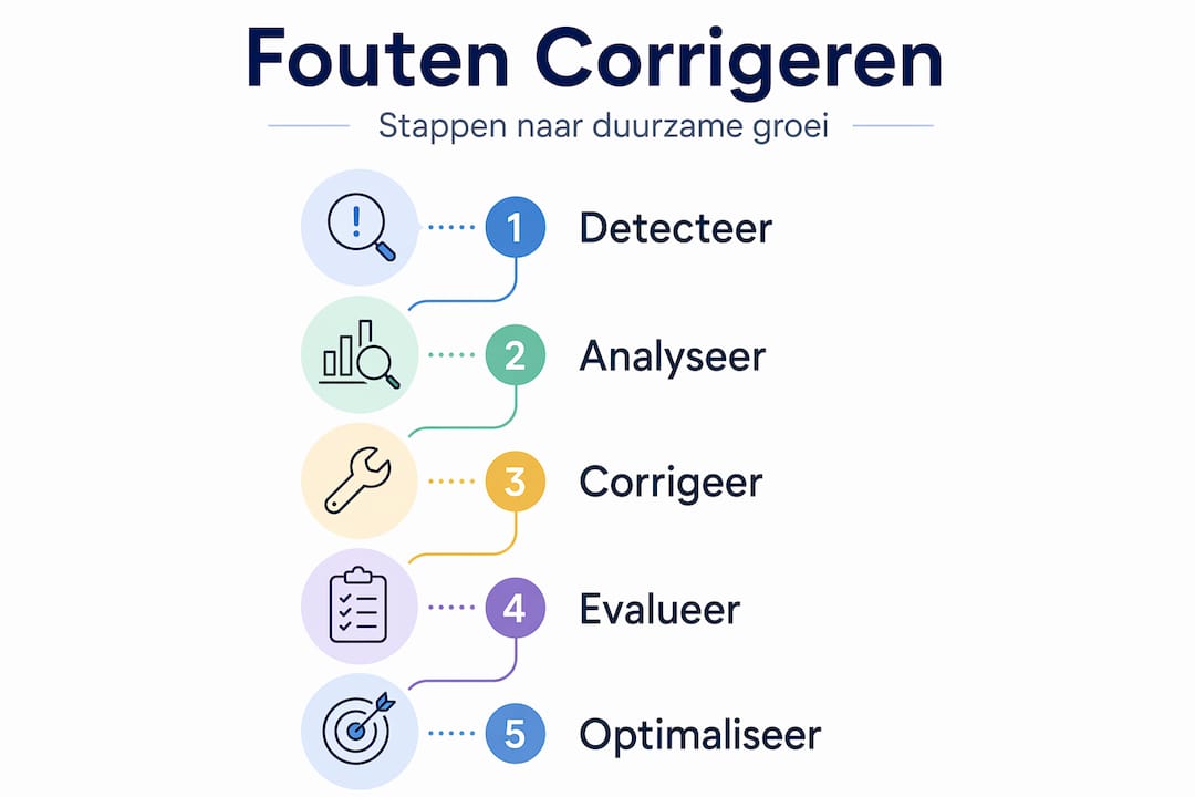 Infographic: in vijf stappen naar foutloos werk