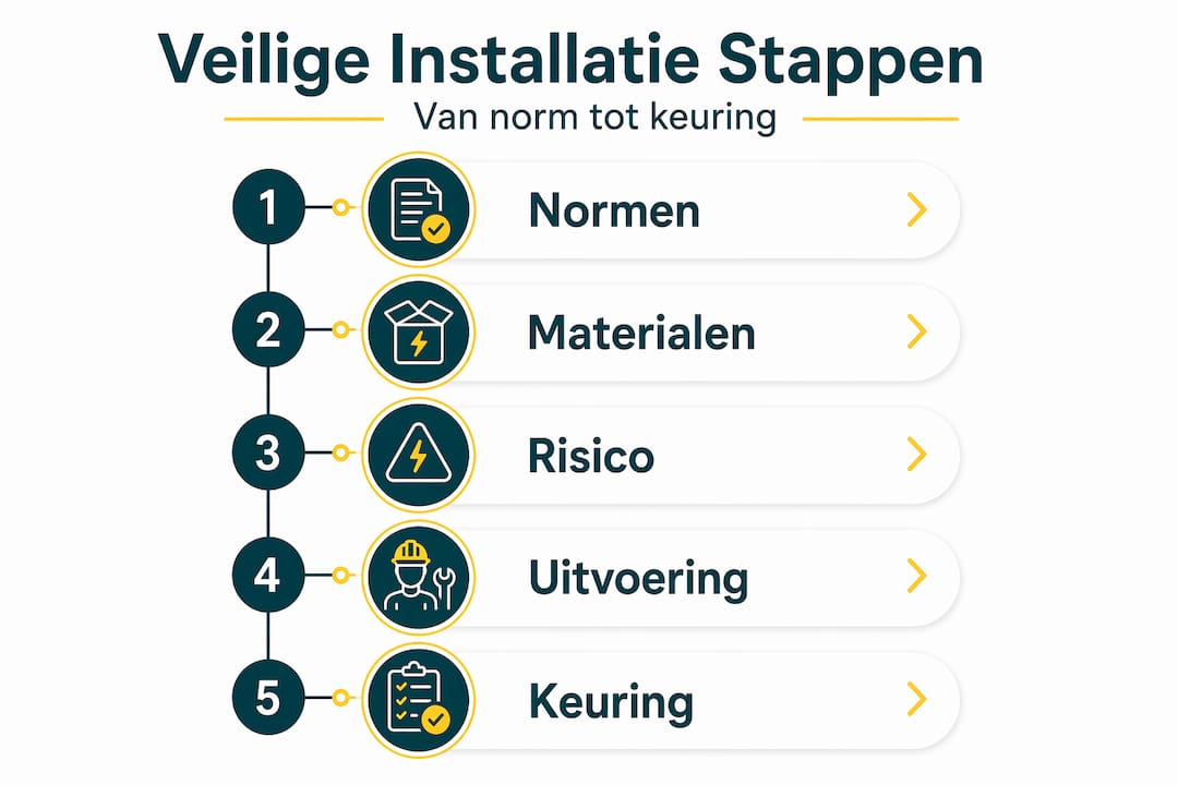Overzicht: stappen voor een veilige installatie in huis