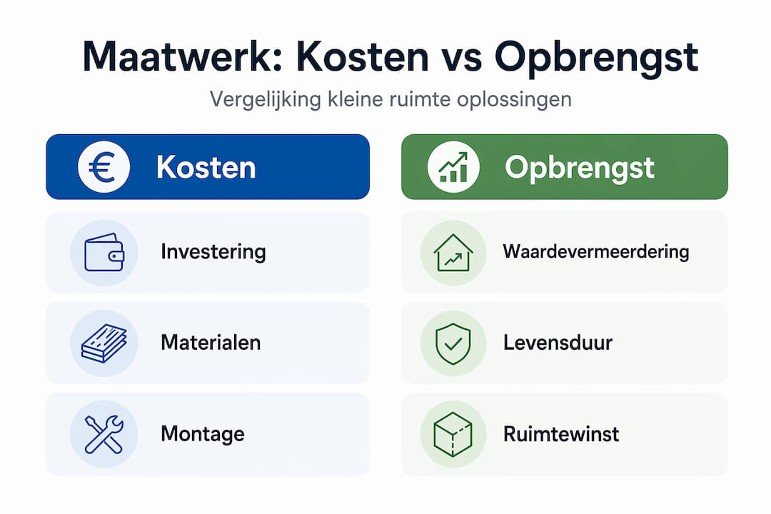 Overzicht van de kosten en baten van een infographic op maat