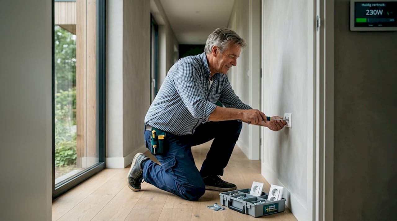 De eigenaar van het huis zorgt zelf voor het onderhoud van de stopcontacten.