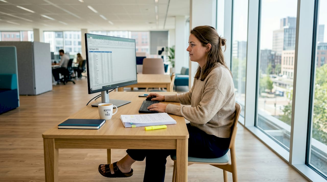 De salesmedewerker houdt zich bezig met het beoordelen en prioriteren van leads.