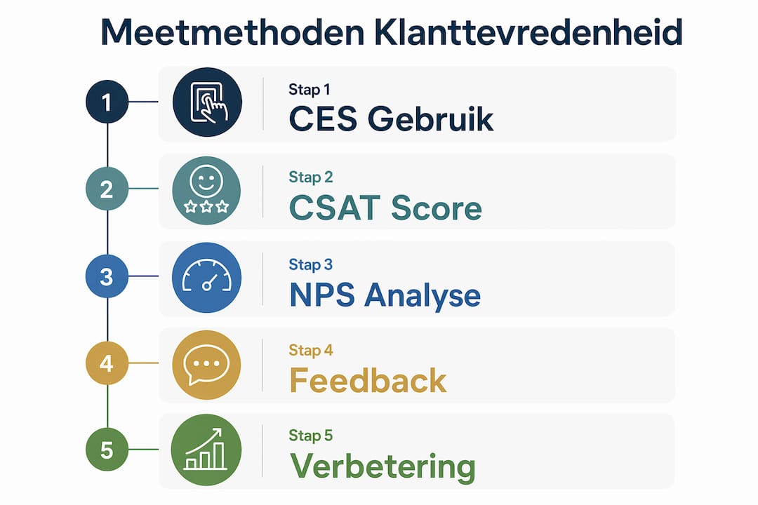 Infographic: zo meet je stap voor stap de klanttevredenheid