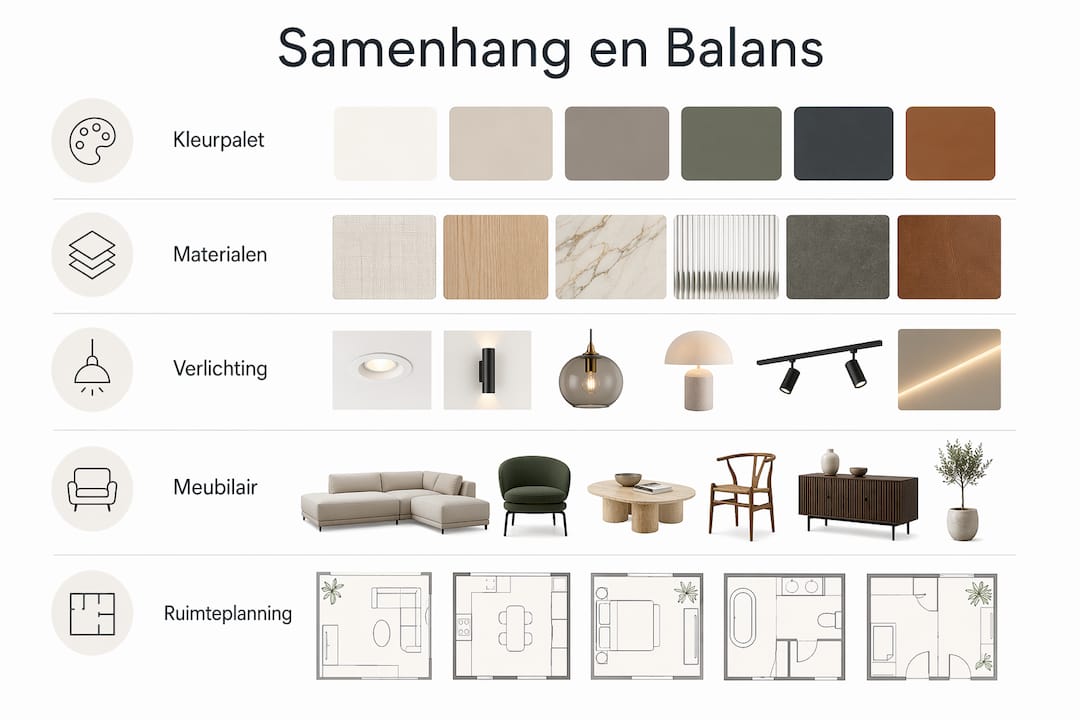 Infographic: hoe je harmonie en evenwicht creëert in je interieur