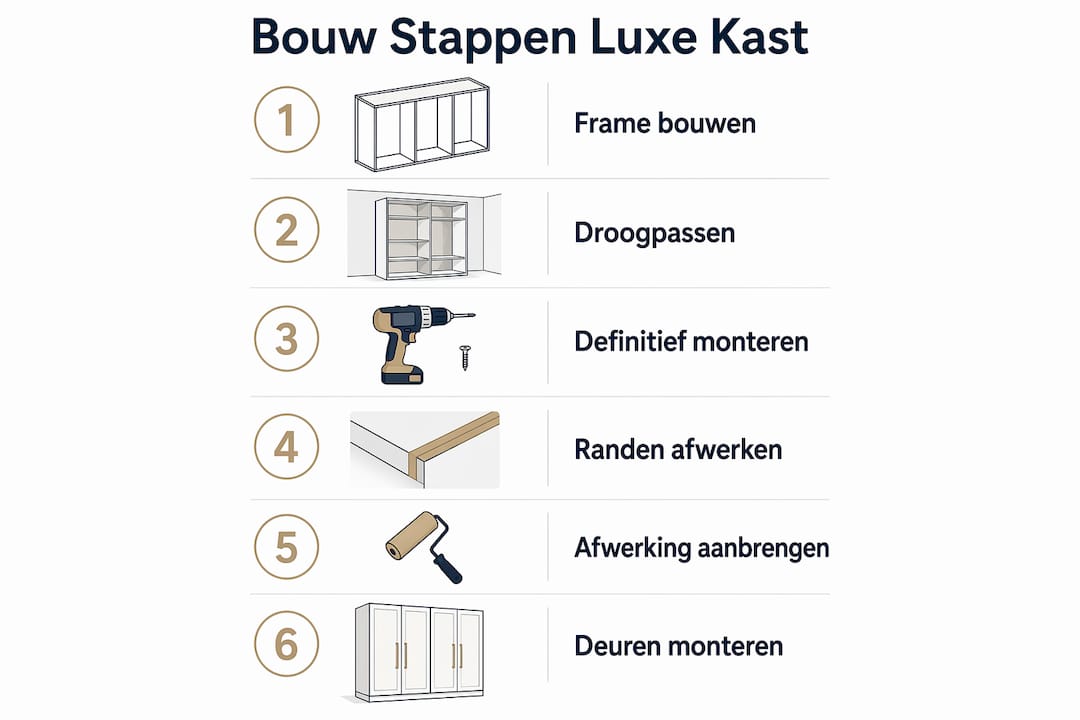 Overzichtelijke infographic: stap voor stap je eigen kast maken