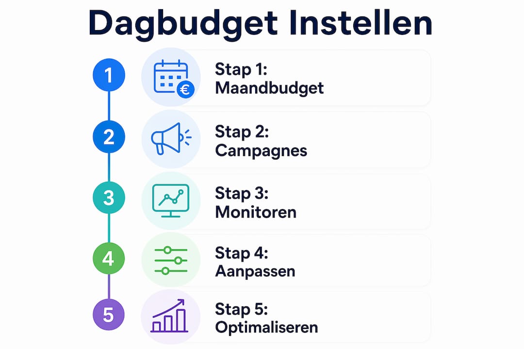 Infographic: zo stel je stap voor stap je dagbudget in