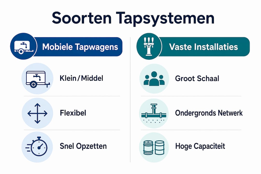 Overzichtelijke infographic: de verschillende tapsystemen vergeleken