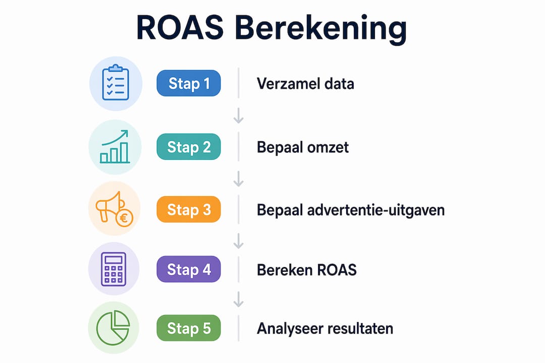 Overzichtelijke infographic: zo bereken je eenvoudig je ROAS stap voor stap