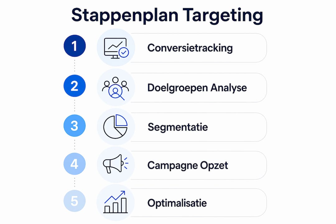 Infographic: stappenplan voor het gericht bereiken van je doelgroep
