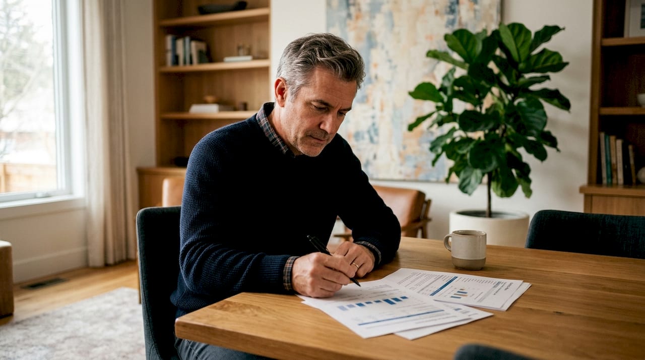Man bekijkt rapportages van zijn Google Ads-campagne