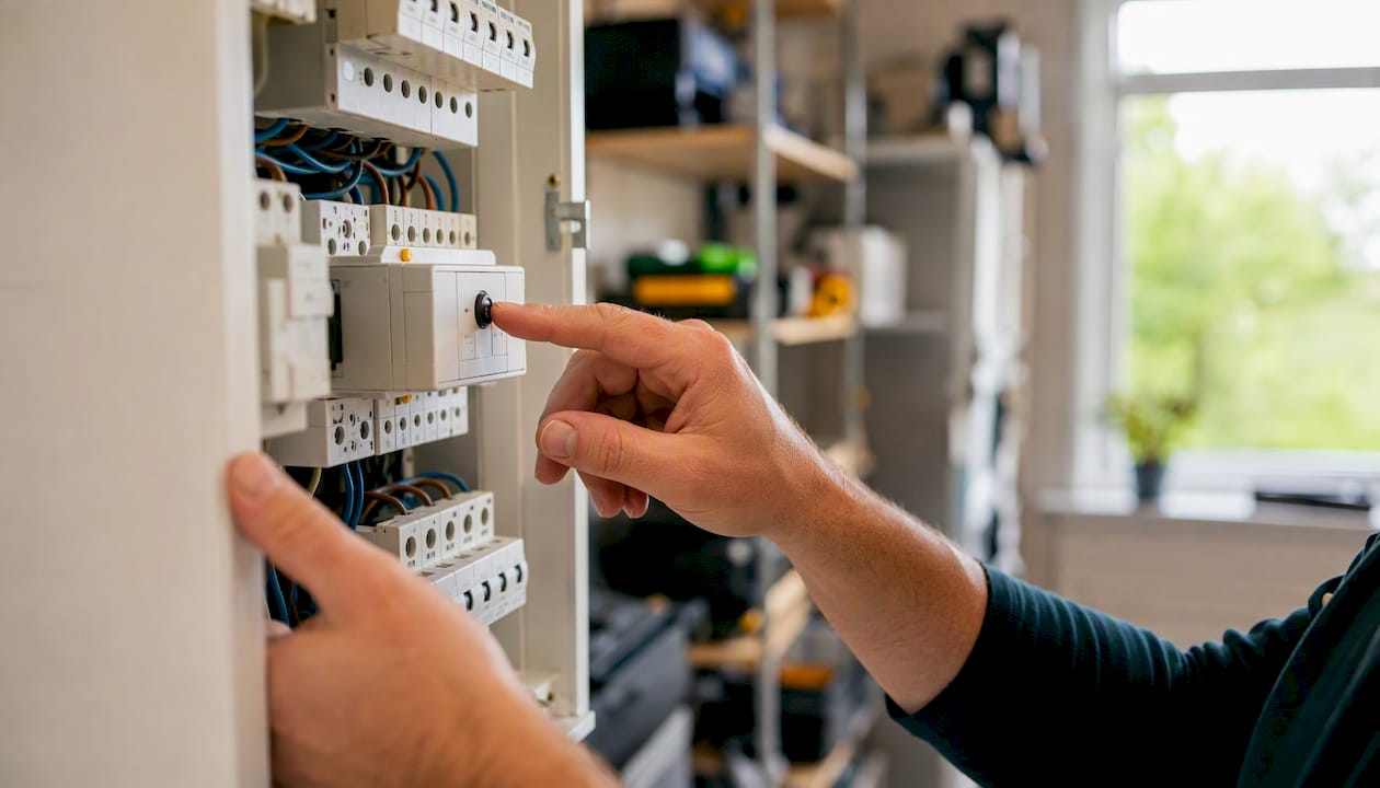 Aardlekschakelaar in de meterkast testen met de hand