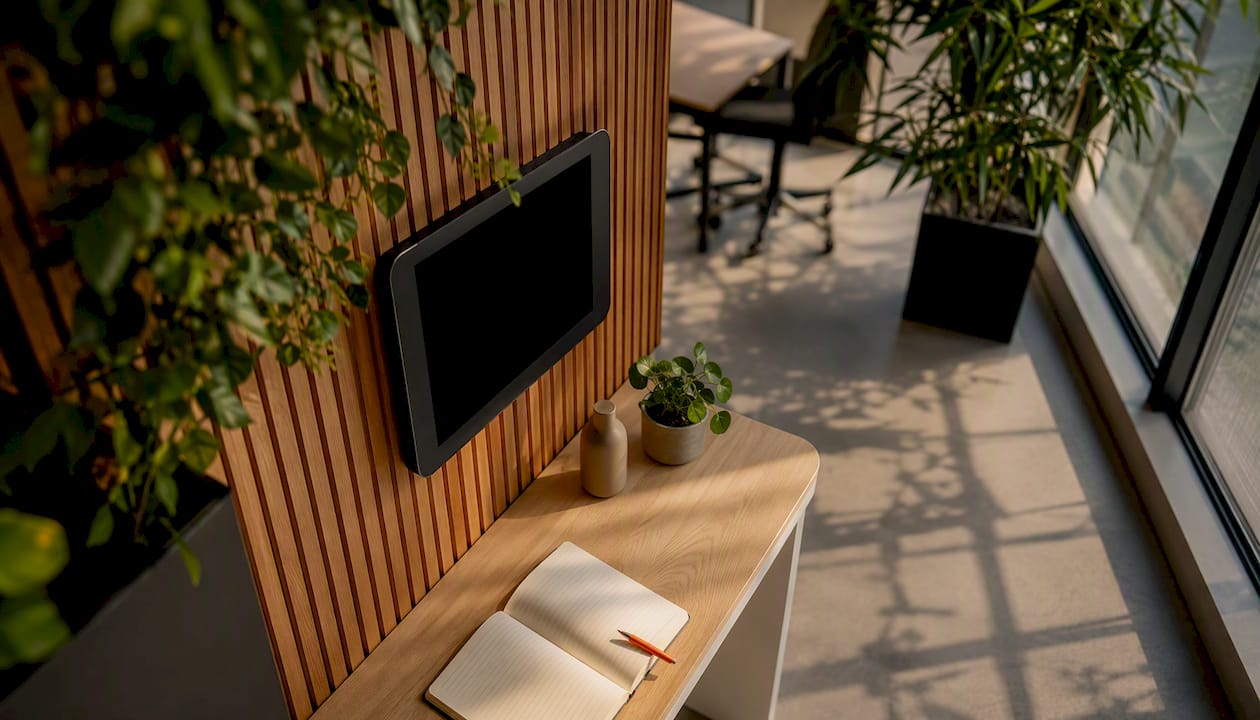 Wanddisplay voor energiemanagement zonder tekstweergave