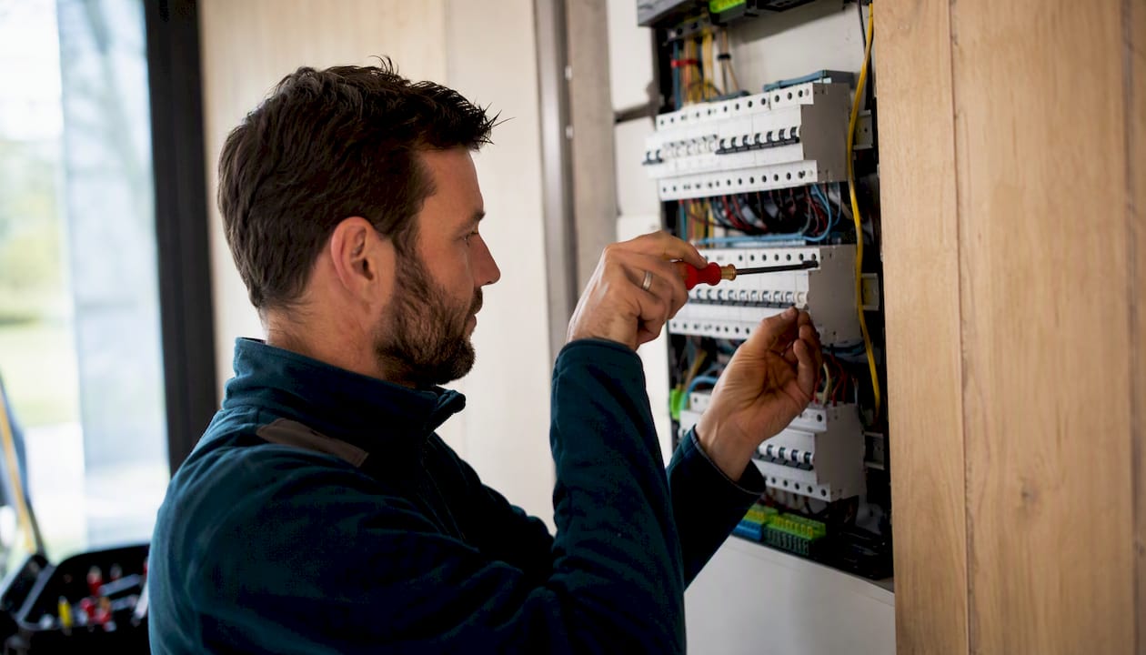 Aansluiten van elektrische installaties in de meterkast door een vakbekwame elektricien