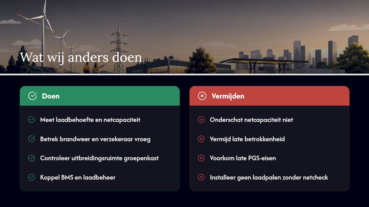 Wat wij in de praktijk anders doen — overview diagram