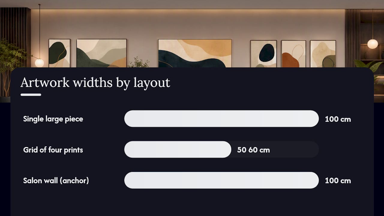 Diagram of artwork layout options for residents lounges