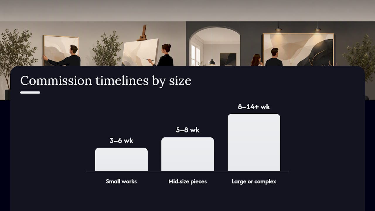 How long does a commission take, and what does it cost? — overview diagram