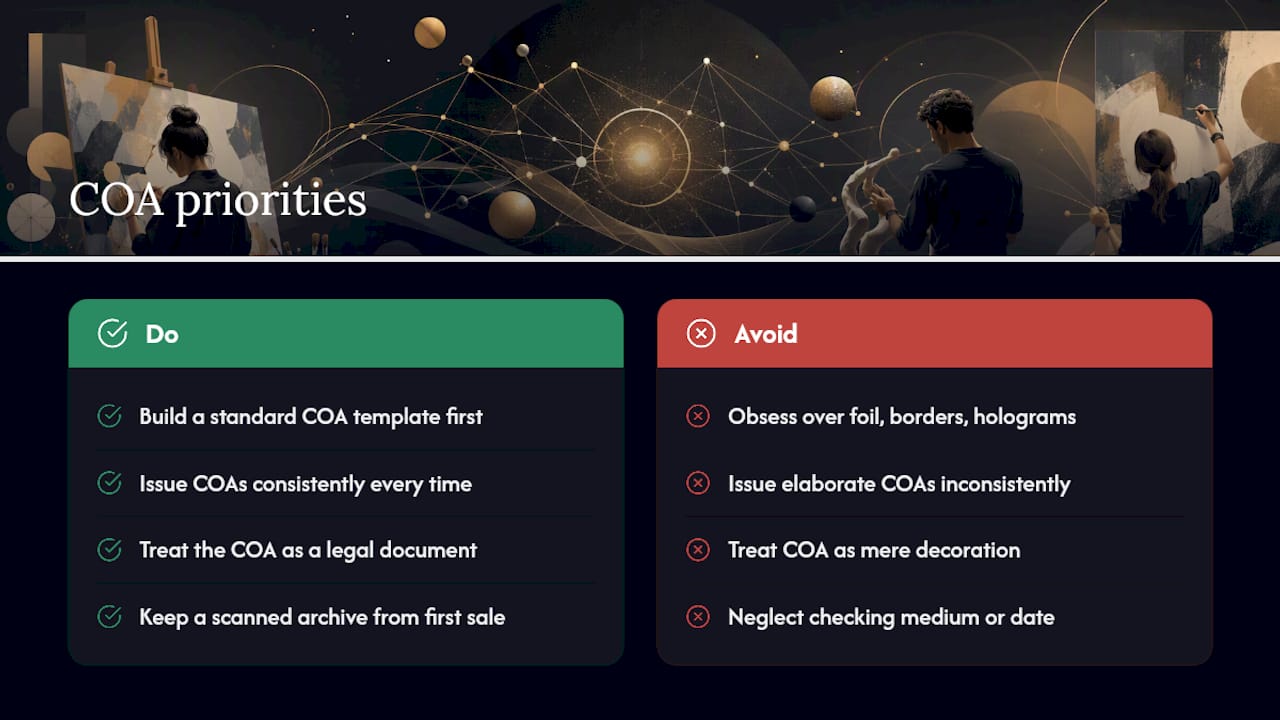 Why most COA advice misses the point — overview diagram