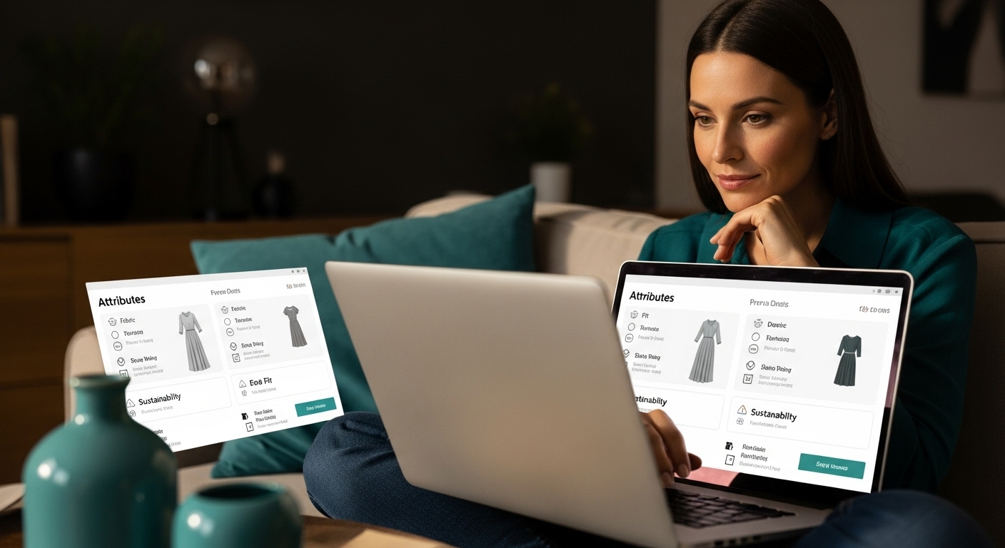 fashion shopping product attributes