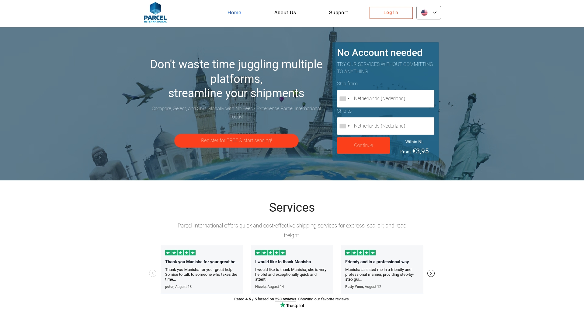 https://parcelinternational.com