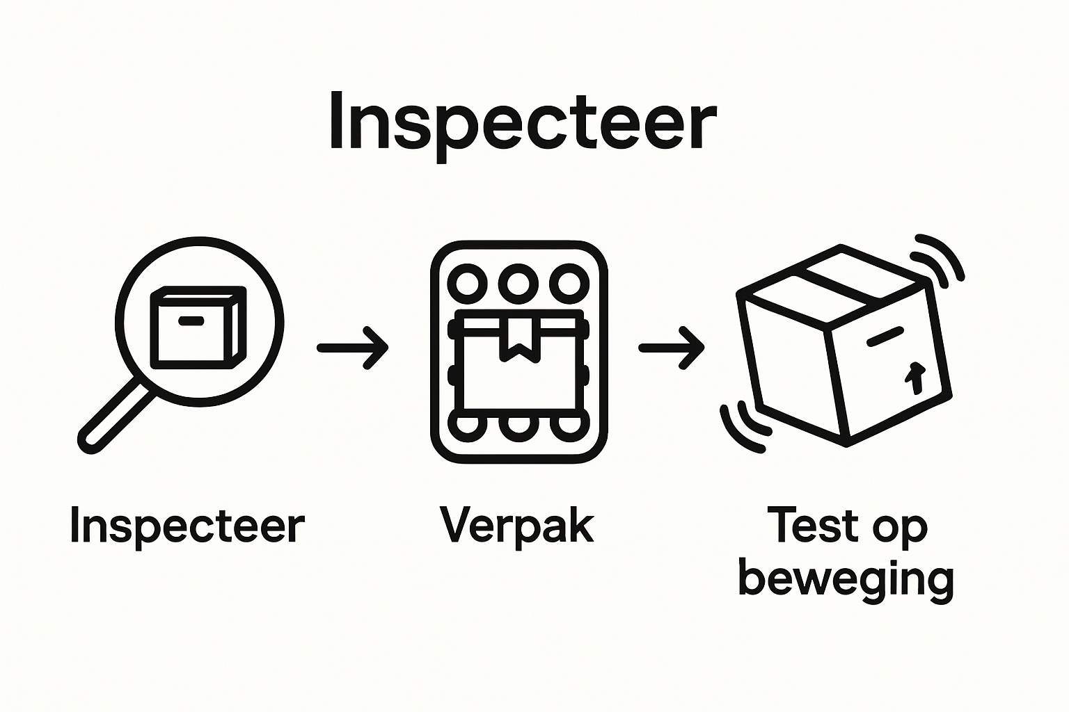 Infographic visualizes 3 basic packaging steps for international shipping