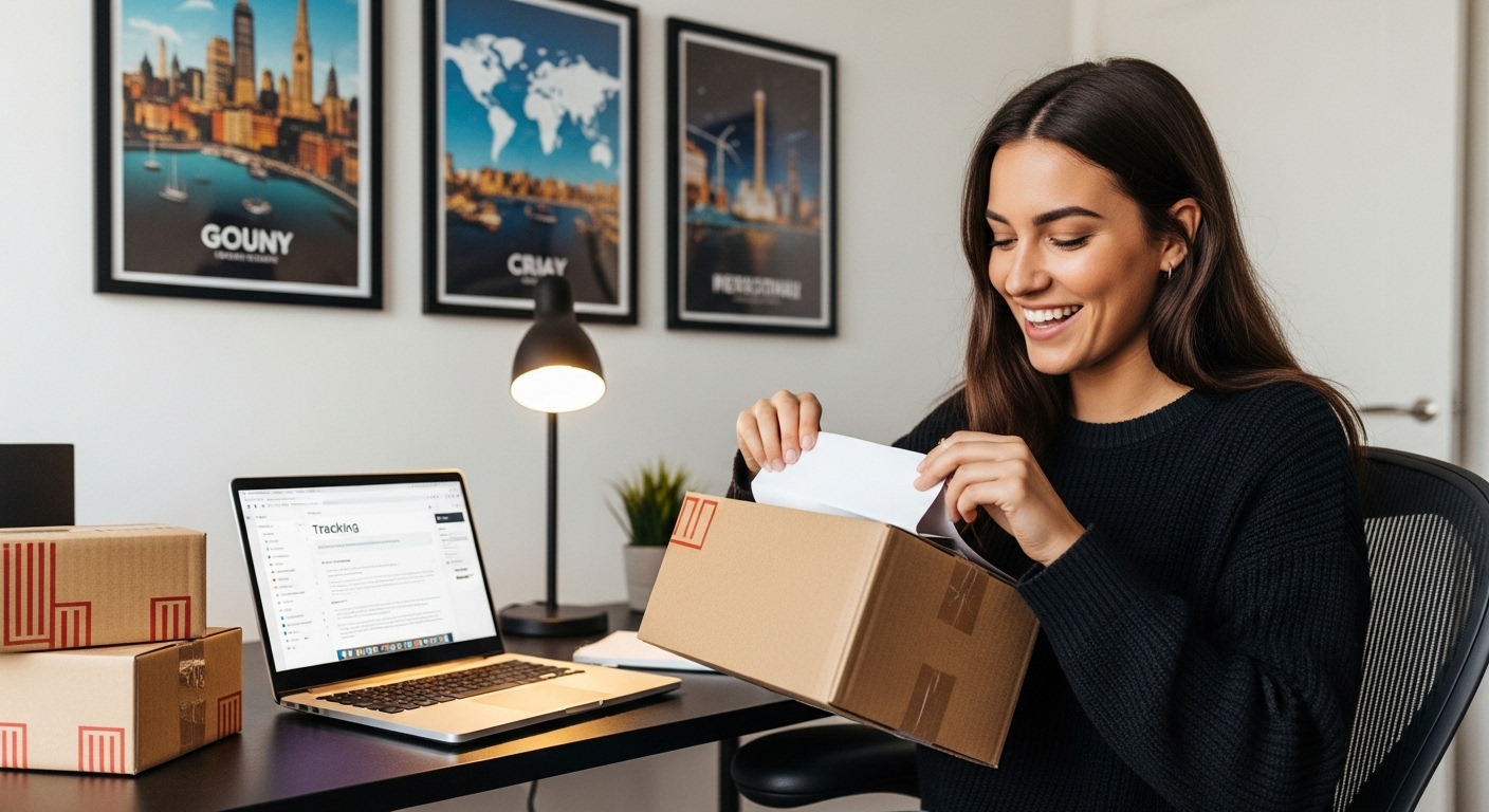 e-commerce ondernemer pakketdoorvoer