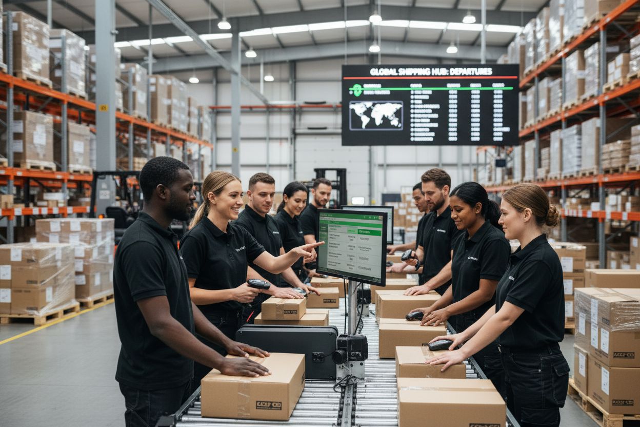 logistiek centrum pakketverwerking