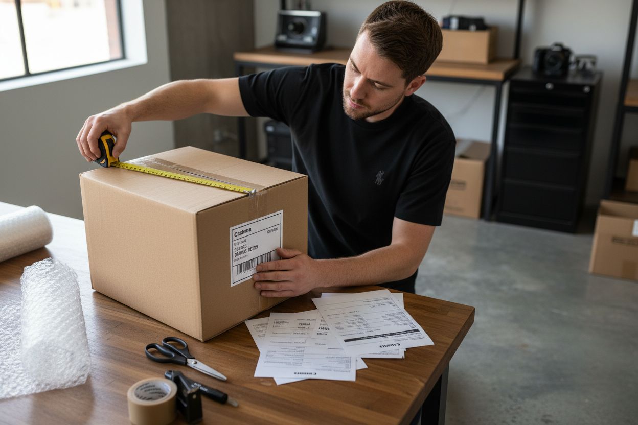 pakket verzending voorbereiding