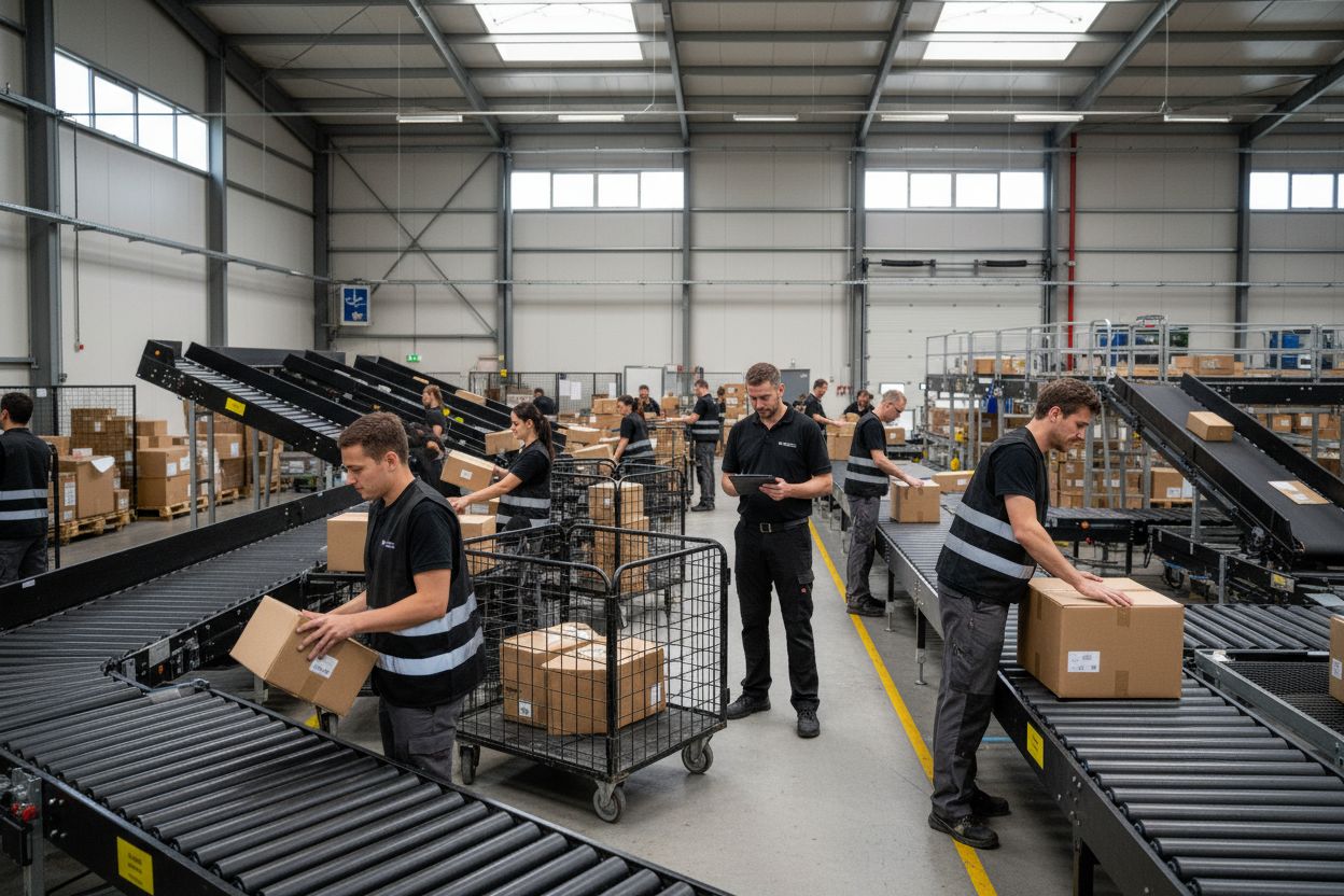 pakket logistiek proces