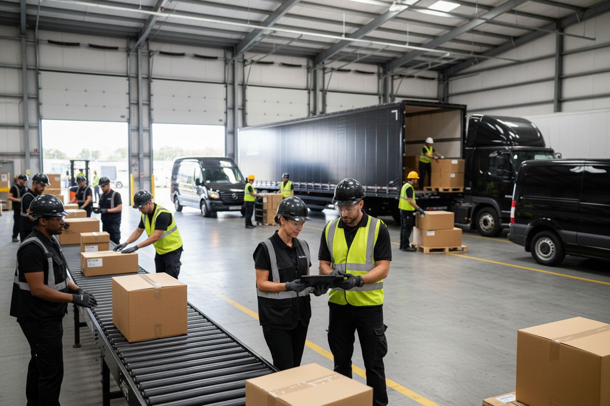 logistics warehouse shipping