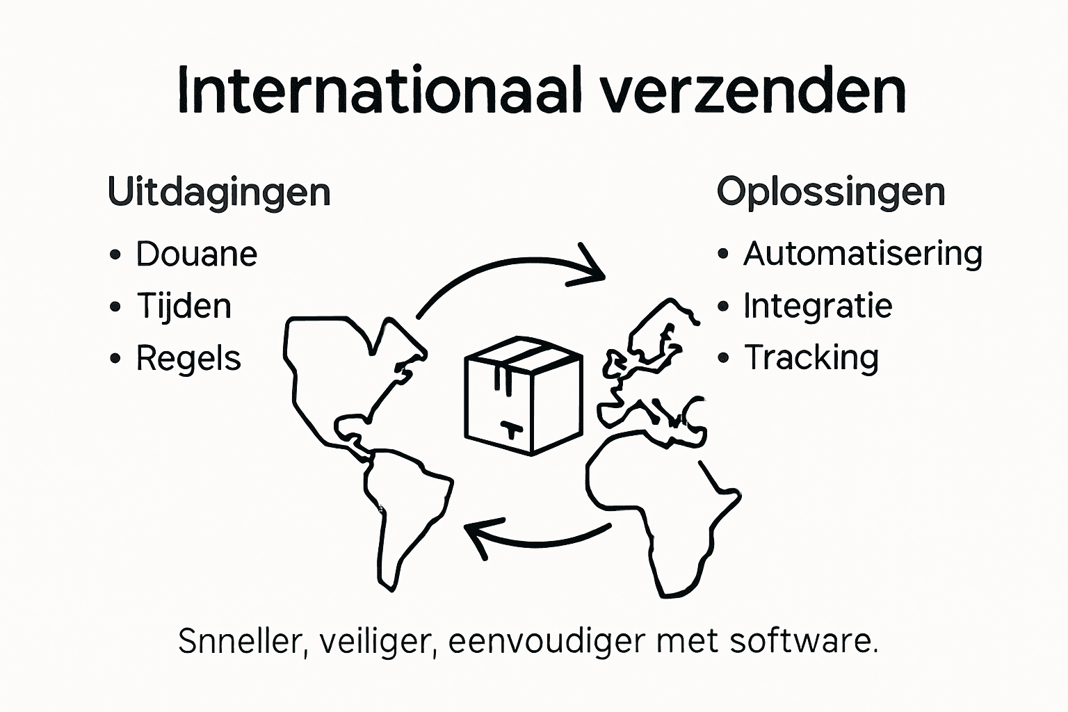 Infographic met knelpunten en bijbehorende oplossingen versturen