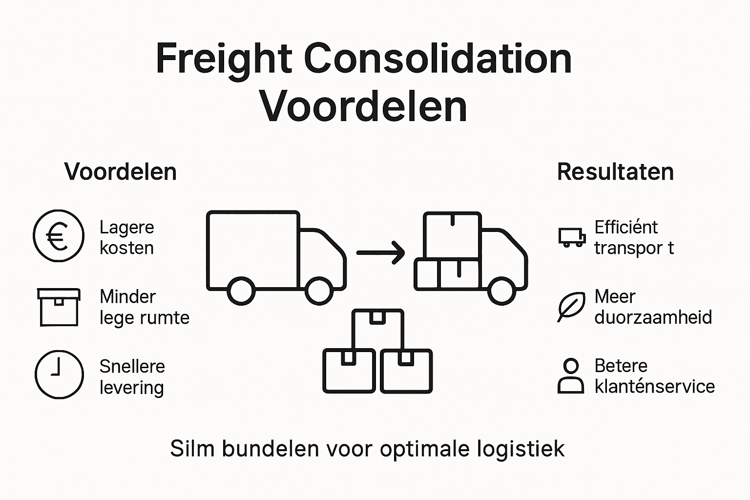 Infographic: besparen op kosten door het bundelen van logistieke stromen