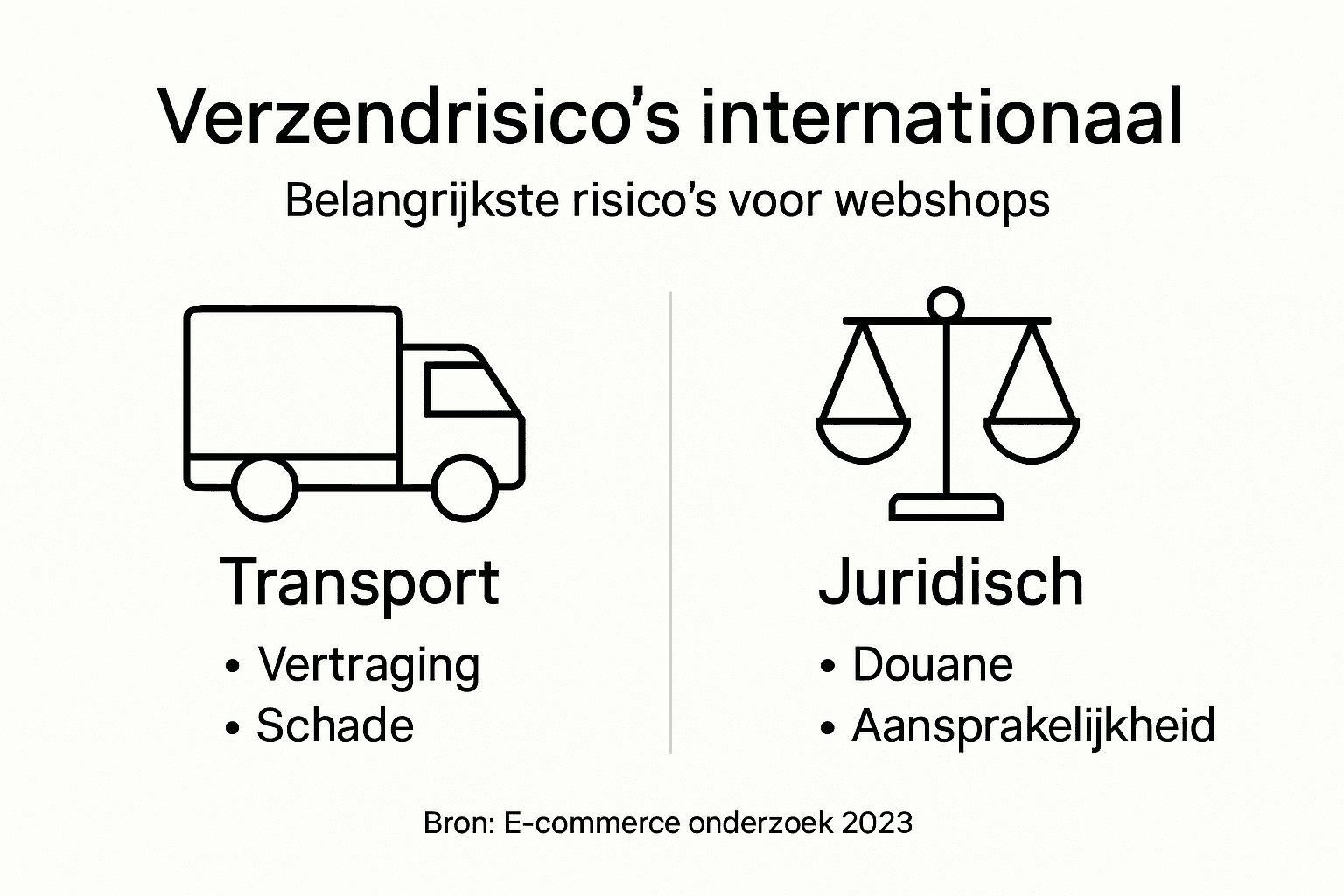Infographic: de grootste verzendrisico’s bij internationale e-commerce op een rij
