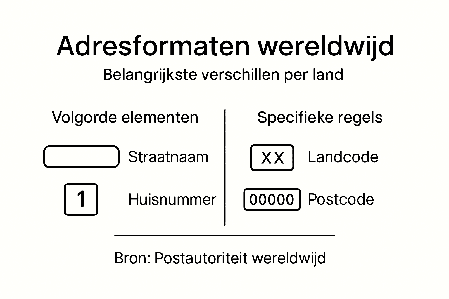 Infographic: Zo zien adresformaten er wereldwijd uit
