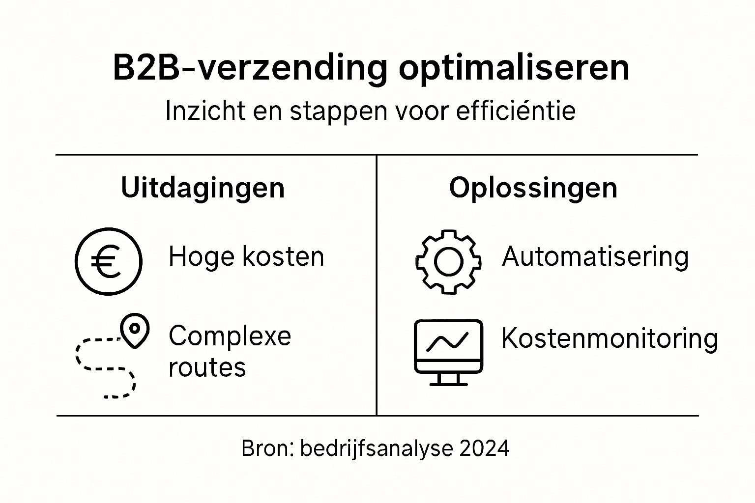 Overzicht: stappenplan voor het optimaliseren van B2B-processen