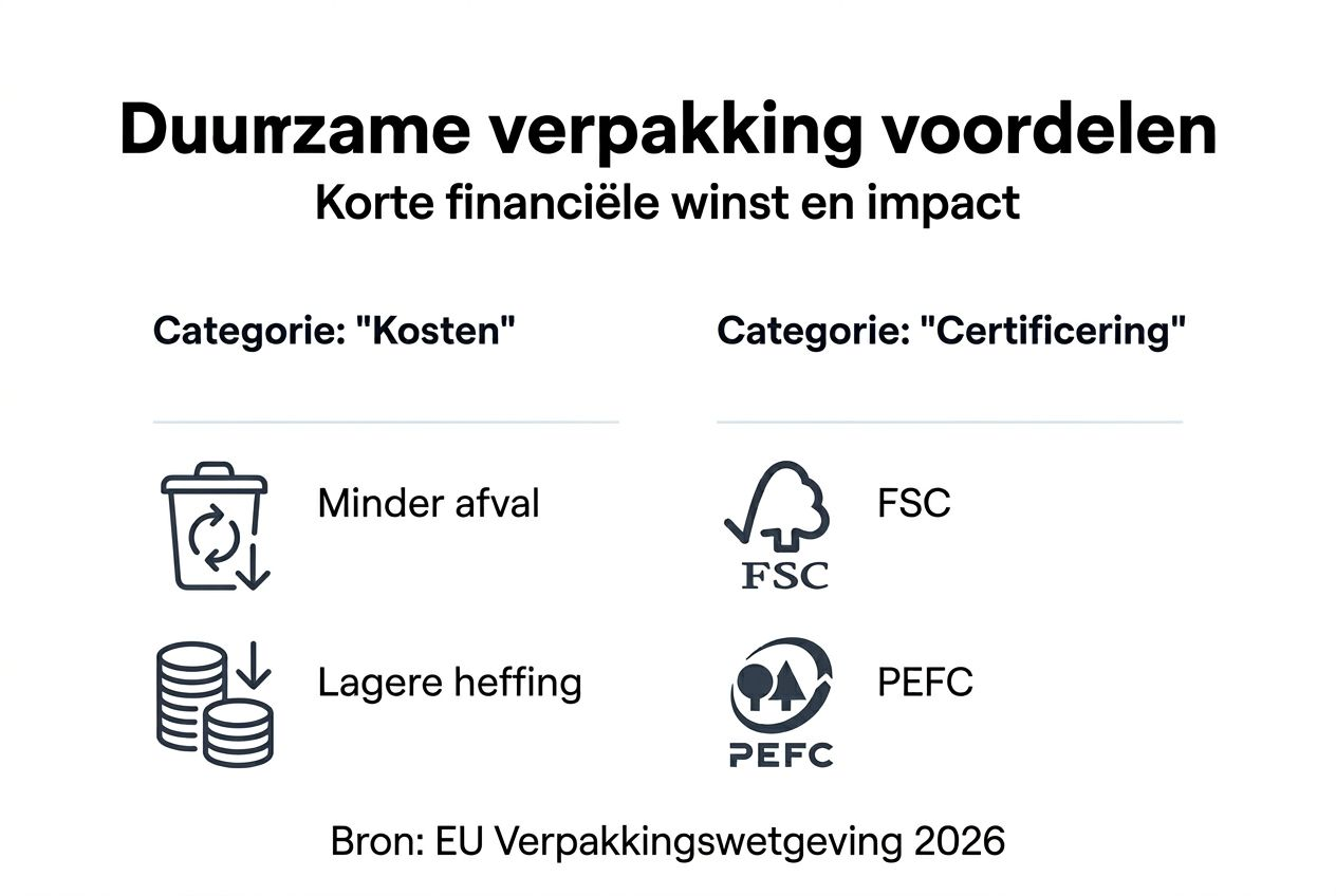 Infographic: duurzame verpakkingen en hun voordelen