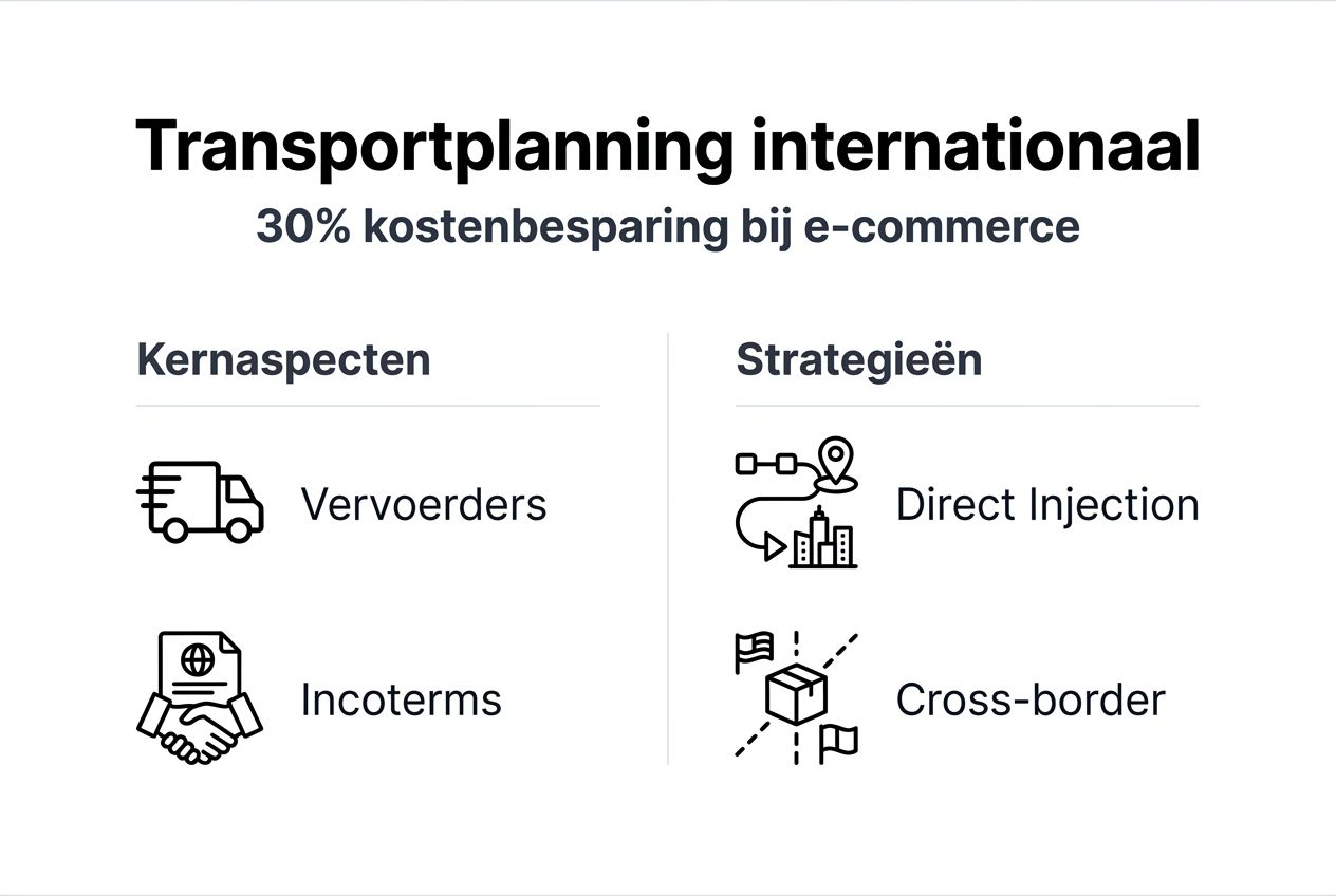 Infographic: slimme tips voor efficiënte transportplanning en kostenbesparing in e-commerce