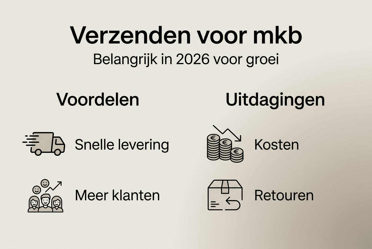Infographic: kansen en knelpunten bij verzending voor het mkb