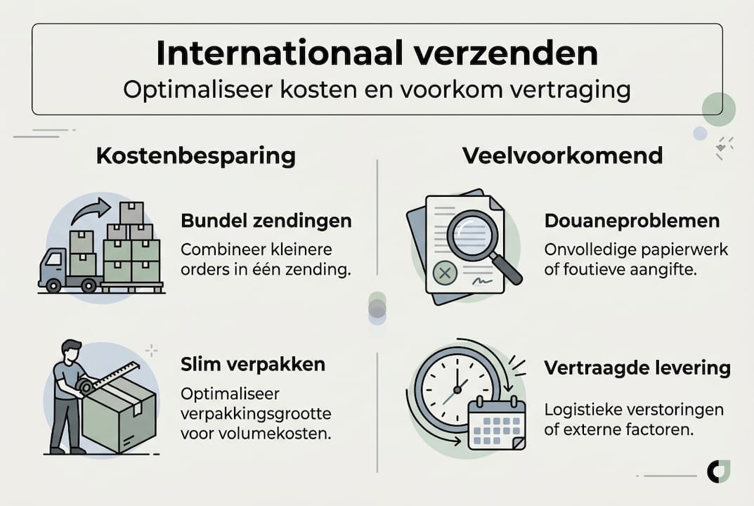 Overzicht van kosten en levertijden bij internationaal verzenden