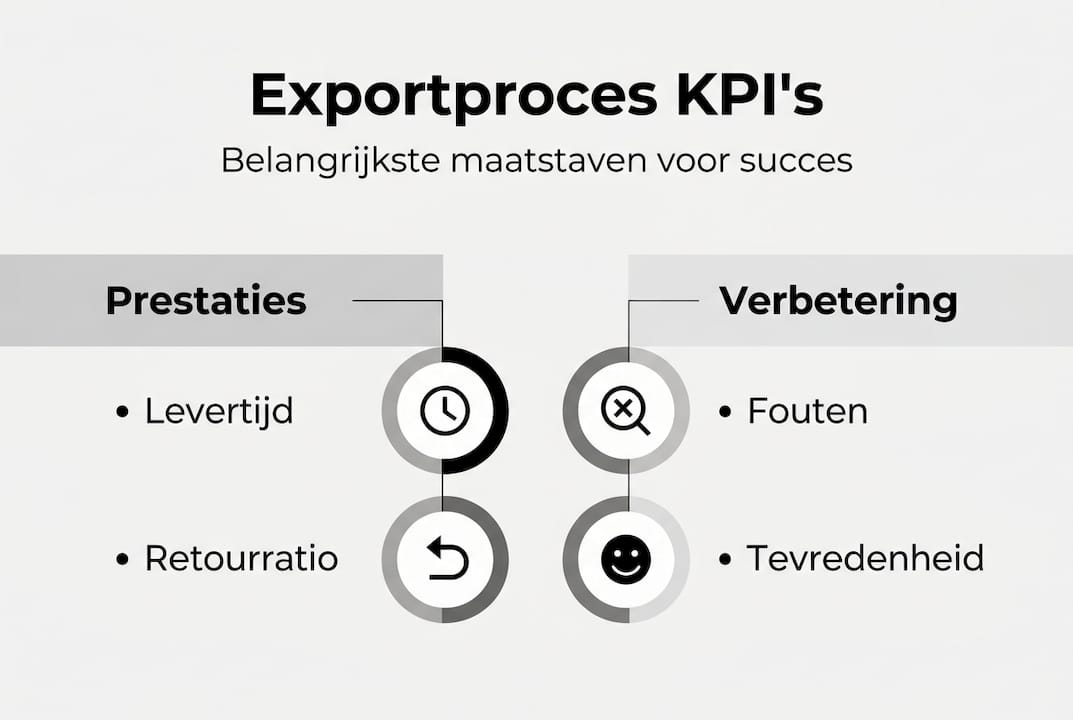 Infographic met export-KPI’s: inzicht in prestaties en resultaatmeting