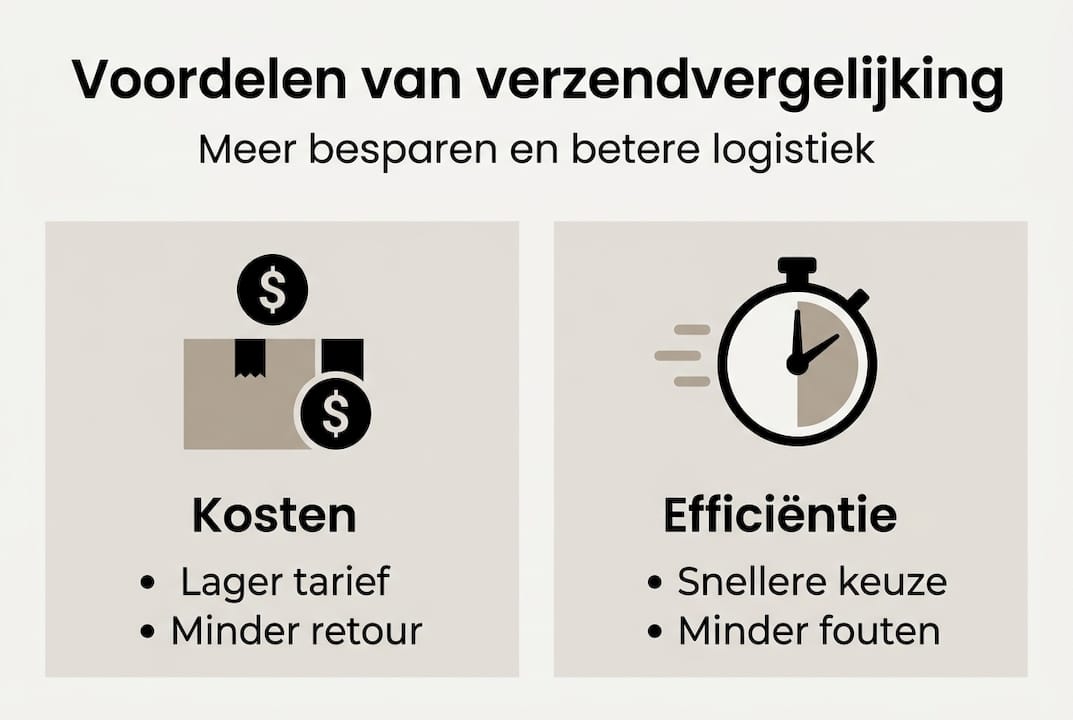 Overzicht: de voordelen en efficiëntie van verschillende verzendmethodes in beeld